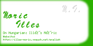 moric illes business card